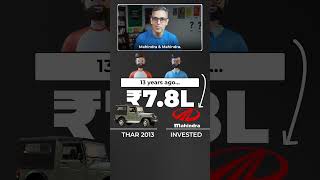 THAR ya Mahindra ke Shares  What would you do  Ankur Warikoo shorts [upl. by Alesi195]