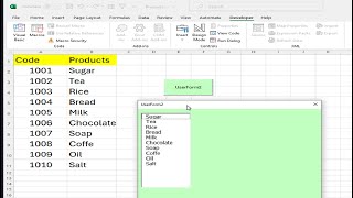 Excel VBA Tutorial How to show userform in excel vba using CommandButton click [upl. by Most]