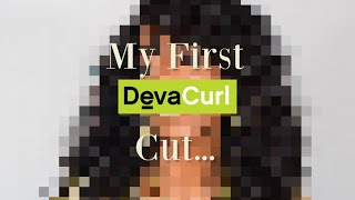 My First Deva Cut 3A 3C Hair [upl. by Kunkle]