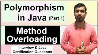 Polymorphism In Java Part 1  Method Overloading in Java [upl. by Magnolia]