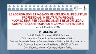 Le aggregazioni e i passaggi generazionali degli Studi Professionali in neutralità fiscale [upl. by Inalan]