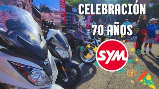 SYM Colombia celebra los 70 años de la marca  Carlos en Moto [upl. by Nagol97]