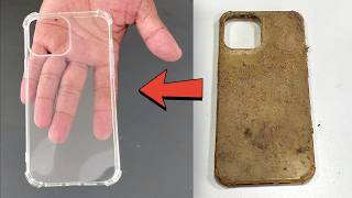 Smartphone Yellowish Cover Restoration  Cleaning of Mobile Transparent Pouch [upl. by Ayotas78]