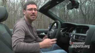 Audi A5 Convertible Review  Consumer Reports [upl. by Enitsahc]