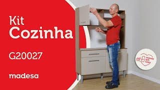 Montagem Kit Cozinha G20027  Madesa Móveis [upl. by Yenahpets829]