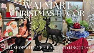 WALMART CHRISTMAS DÉCOR SHOPPING 2024 BudgetFriendly Holiday Decorations amp Haul [upl. by Nalac]