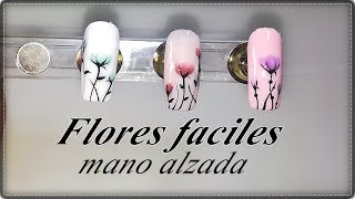 Flores fáciles🌸con esmaltes semipermanentes🌸 Desingnails Tay [upl. by Snehpets]