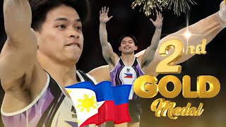 CARLOS YULO WINS SECOND GOLD MEDAL PARIS OLYMPICS 2024 BACK TO BACK GOLD FOR PHILIPPINES [upl. by Eseekram389]