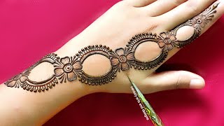 Very beautiful stylish back hand mehndi design  Easy latest mehndi design  Mehndi design  Mehndi [upl. by Emia]