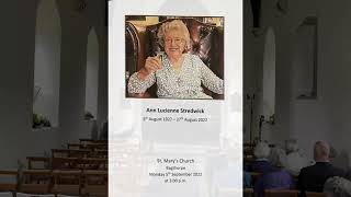 Funeral of Ann Lucienne Stredwick [upl. by Caraviello]