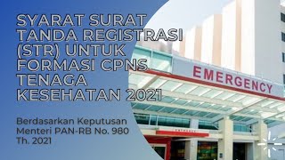 FORMASI CPNS KESEHATAN 2021 YANG TIDAK MEMERLUKAN STR [upl. by Marris668]