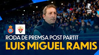 🎥 Rueda de prensa post partido de Ramis  EspanyolElche [upl. by Llertal]