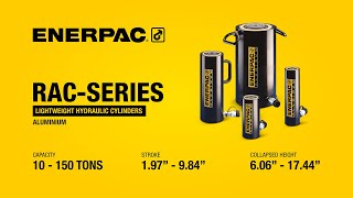 Lightweight Hydraulic Cylinders RACSeries  Enerpac [upl. by Moon]