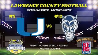 5 Union Scotties vs 12 Burgettstown Blue Devils  WPIAL Football Playoffs  1A First Round  Nov [upl. by Ecyt]