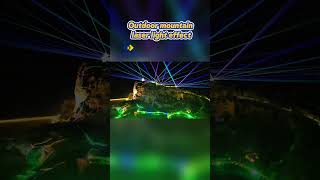 What kind of mountain laser light show have you ever seenshorts mountain light show laser light [upl. by Marie-Ann630]