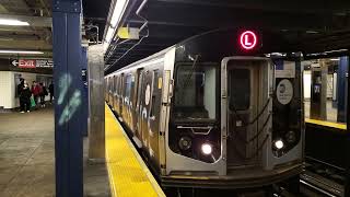 NYCT  Canarsie Bound 20052010 Kawasaki R160A1 Alstom Beyoncé Renaissance Ⓛ Train at DeKalb Av [upl. by Einnol314]