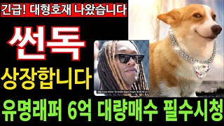 썬도그코인 SUNDOG  대형호재 나왔습니다 유명래퍼 6억 대량매수 상장합니다 필수시청 코미녀 [upl. by Mishaan]