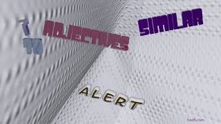 alert  8 adjectives similar to alert sentence examples [upl. by Rorie948]