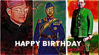 Netaji subhash chandra Bose  Birthday WhatsApp status 🎂🧡💫  A Tritibute ❤ netaji ravanaeditz [upl. by Morell51]