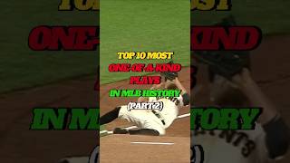 TOP 10 MOST ONEOFAKIND PLAYS IN THE MLB  PART 2 baseball mlb sports [upl. by Wendalyn]