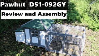 Pawhut D51092GY Chicken coop Review and assembly [upl. by Yc]