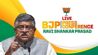 LIVE Senior BJP Leader Ravi Shankar Prasad Addresses Press Conference  New Delhi [upl. by Winston]