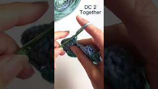 LEFT HANDED Crochet Stitch Tutorial Double Crochet Two Together crochet shortscrochet crocheting [upl. by Nylcoj]