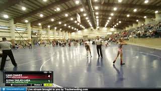 74 Lbs Quarterfinal  Iliyah SailasLara Bear Cave Wrestling Club Vs Liam Chavez Stout Wrestling [upl. by Sakovich]