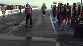 Nitro Pirate Funny Car March Meet 2014 GarrettRound 1 [upl. by Halsey403]