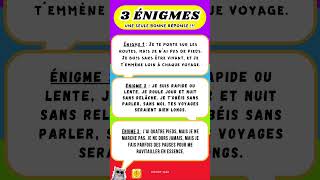 Trouve le Mot  3 Énigmes à Résoudre  quiz énigmes devinettes quizenfrançais quiztime [upl. by Goldner]