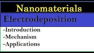 Electrodeposition processElectrodeposition of Nanoparticles Mechanism of electdepos [upl. by Bacon]