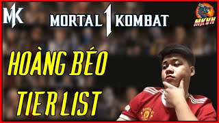 MORTAL KOMBAT 1  HOÀNG BÉOs TIER LIST THÁNG 92024 TRƯỚC THỀM KHAOS REIGNS [upl. by Beaudoin]