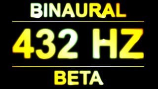 PURE 432 HZ FREQUENCY  BINAURAL BEATS  8D AUDIO  BETA WAVES [upl. by Sana]