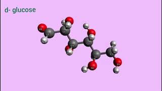 d  glucose  3D structure [upl. by Bonn484]