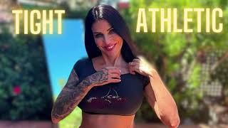 4K Tight Yoga Try On Haul  No Pasties No Bra Athletic Clothing  MissJadeFox Mature Model [upl. by Akiwak606]