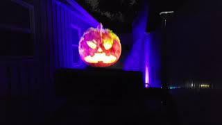 AtmosFX Halloween Decorations Projected On A Fog Machine hologram halloween ghost [upl. by Colwell980]