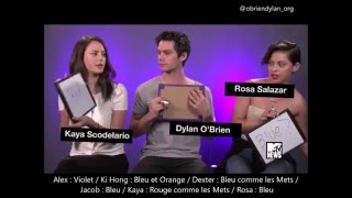 VOSTFRInterview Dylan OBrien amp The Scorch Trials cast  Who know Dylan the best [upl. by Ennaylloh94]