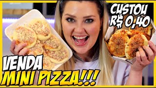 RECEITA DE MINI PIZZA PARA VENDER CONGELADA OU DELIVERY [upl. by Snej]