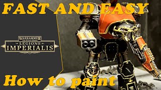 How to Paint Legions Imperialis Reaver Titan FAST and EASY [upl. by Adolphe]