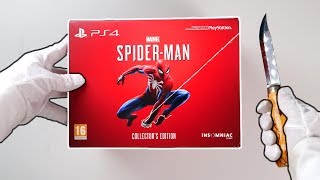 Marvels SPIDERMAN Collectors Edition Unboxing  PS4 Slim Limited Edition Console  Comics [upl. by Hopper]