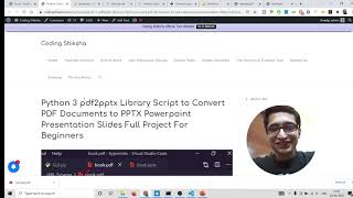 Python 3 pdf2pptx Library Script to Convert PDF Documents to PPTX Powerpoint Presentation Slides [upl. by Aigil571]