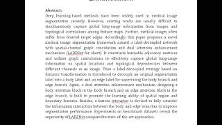 Label Decoupled Medical Image Segmentation With Spatial Channel Graph Convolution and Dual Attention [upl. by Chemesh]