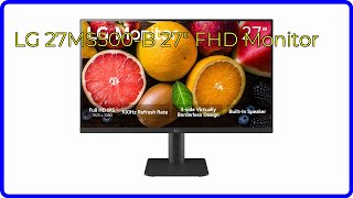 REVIEW 2024 LG 27MS500B 27quot FHD Monitor ESSENTIAL details [upl. by Pieter]