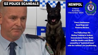 NSWpol  Press Conference  Dead Dogs and Firearms Review [upl. by Mariann319]