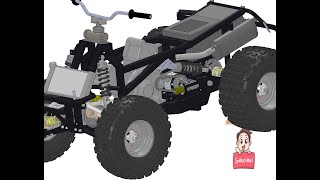 ATV 4x4 650cc off road vehicleindustrial 3D model machineworldnet P820 [upl. by Tolkan]