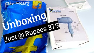 Flipkart Syska Hair Dryer Just  Rupees 379  Syska HD1010 Unboxing Flipkart [upl. by Cynthla]