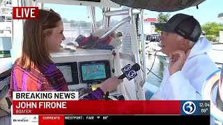 Local boater explains marine channel after boat crash [upl. by Zimmermann]