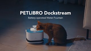 PETLIBRO Dockstream Pet Water Fountain  Wireless amp Batteryoperated  Commercial [upl. by Labannah]