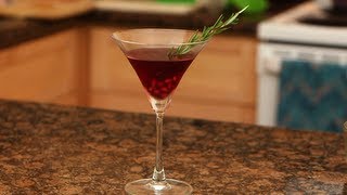 Pomegranate Rosemary Martini Recipe Healthy Cocktails Fit How To [upl. by Mariande]