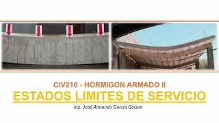 HORMIGÓN ARMADO II CIV 210 B  AYUDANTÍA AUX ING GARCÍA QUISPE JOSÉ ARMANDO [upl. by Haral262]